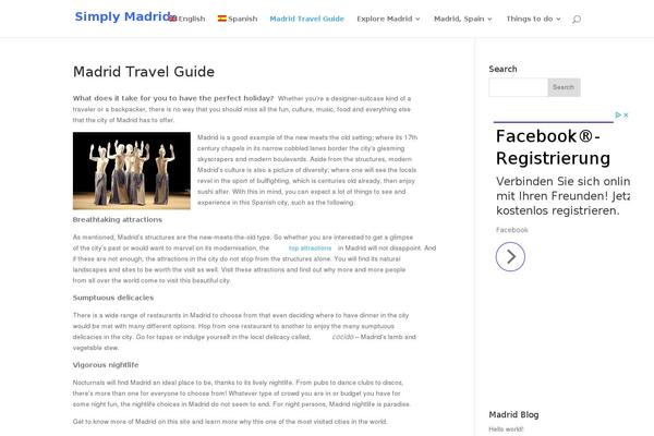 SimplyTravel theme websites examples