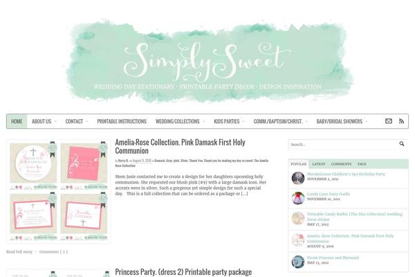 Canvas theme site design template sample