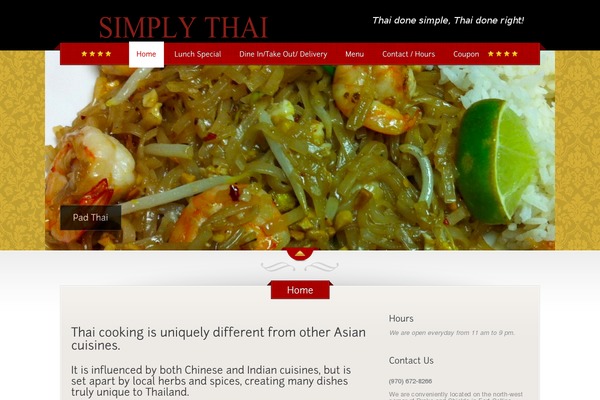 The Restaurant theme site design template sample