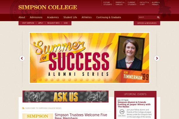 simpson theme websites examples
