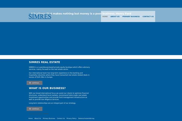 WordPress website example screenshot