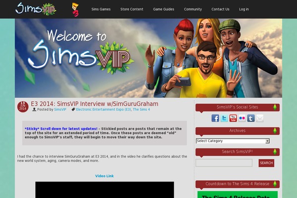 simsvip.com site used Newspaper_new