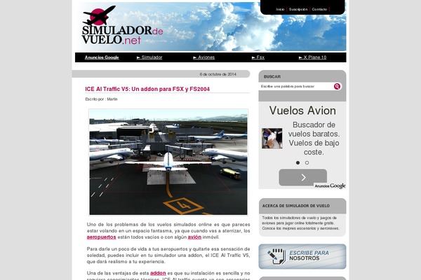 simuladordevuelo.net site used Theme-clarinada-v7