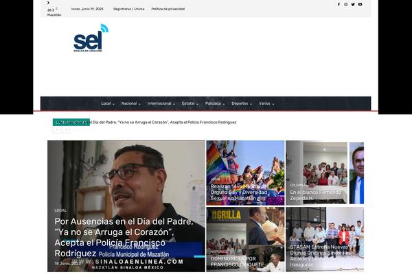 Newspaper theme site design template sample