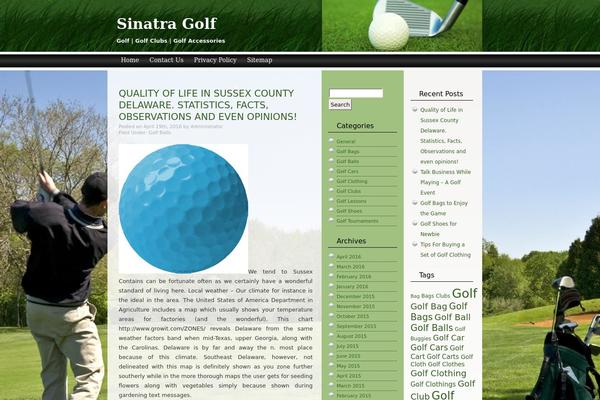 sinatragolf.com site used Thatgolf