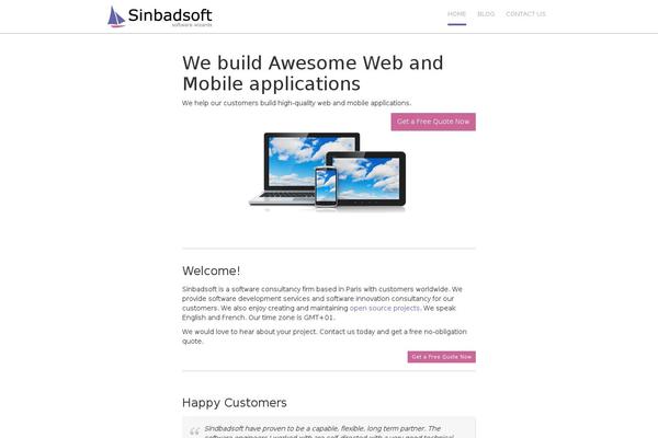 sinbadsoft.com site used Sstheme