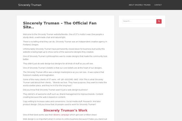 WordPress website example screenshot
