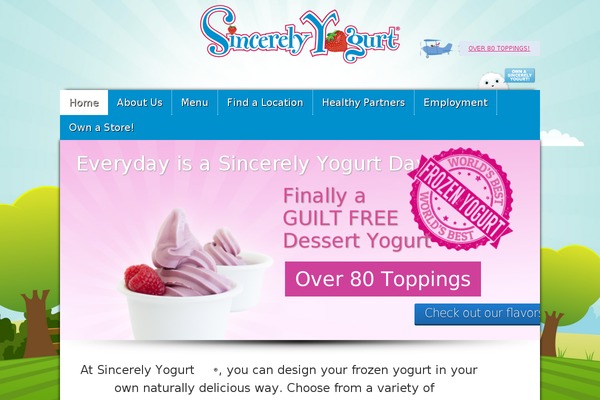 sincerelyyogurt.com site used Forwardtrends-custom-theme