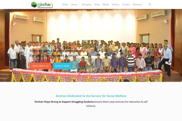 Salient theme site design template sample