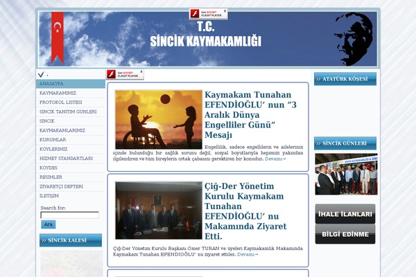 sincik.gov.tr site used Tema4