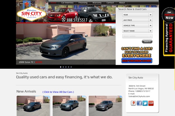 sincityauto.com site used Car-dealer-premium