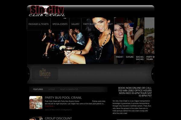 sincityclubcrawl.com site used Juggernaut