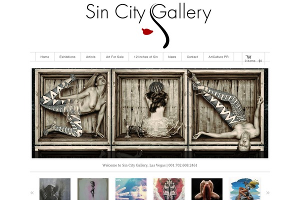 sincitygallery.com site used Storefront Elegance