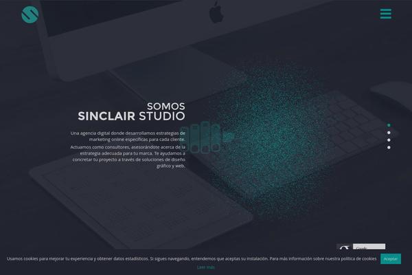 Sinclair theme site design template sample