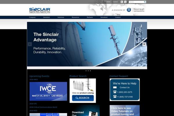 sinctech.com site used Norsat