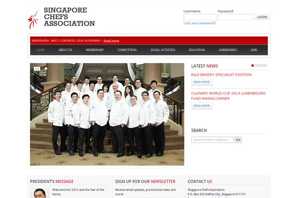 singaporechefs.com site used Cyon