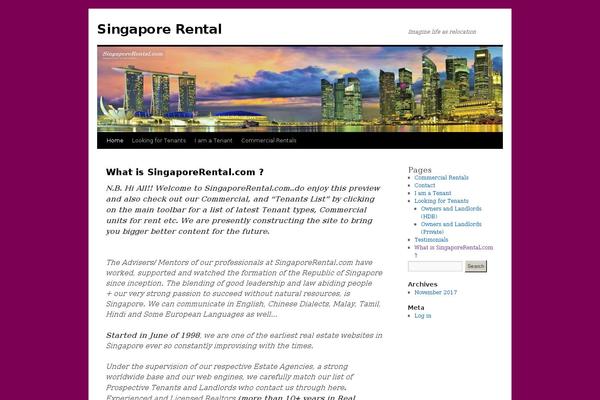 singaporerental.com site used TweetMeBlue