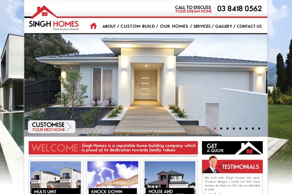 singhhomes.com.au site used Singh-homes