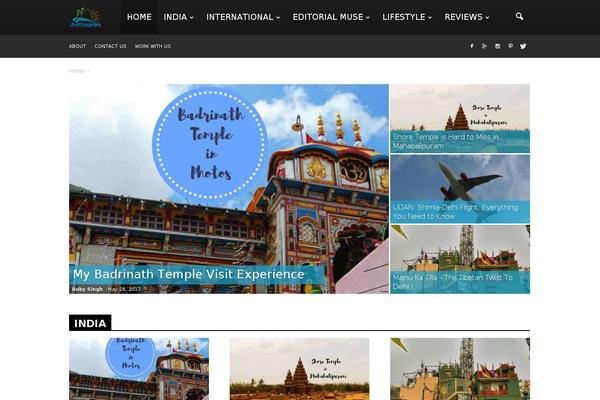 Newspaper theme site design template sample