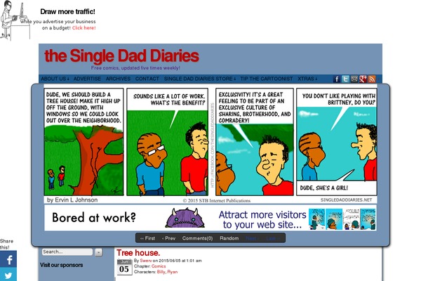 singledaddiaries.net site used ComicPress