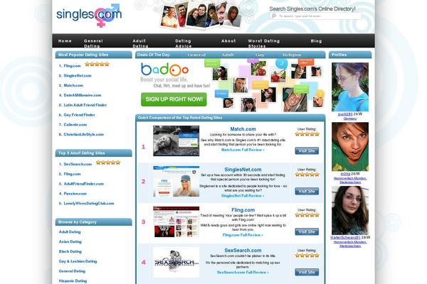 singles.com site used Singles