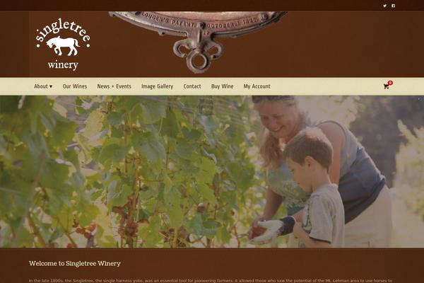 singletreewinery.com site used Agritourismo-theme