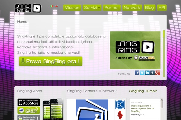 singring.com site used Wordpress-bootstrap-v2.0