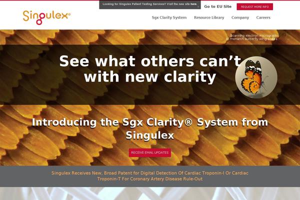 singulex.com site used Singulex