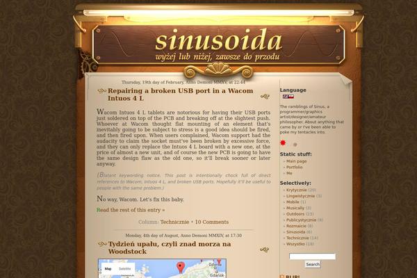 sinpi.net site used Sinusoida-steampunk