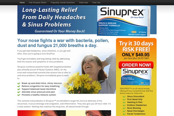 sinuprex.com site used Sinuprex