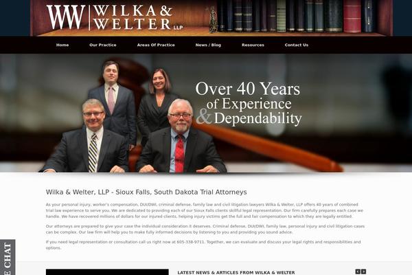 Vantage theme site design template sample