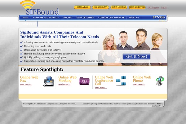 sipbound.com site used Onlineweb