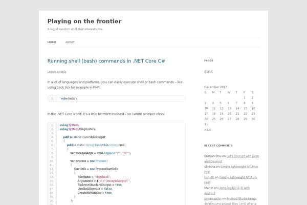Site using SyntaxHighlighter Evolved plugin