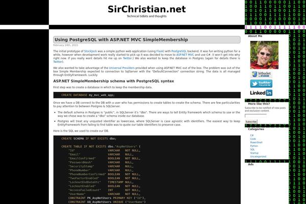 sirchristian.net site used Inkjus