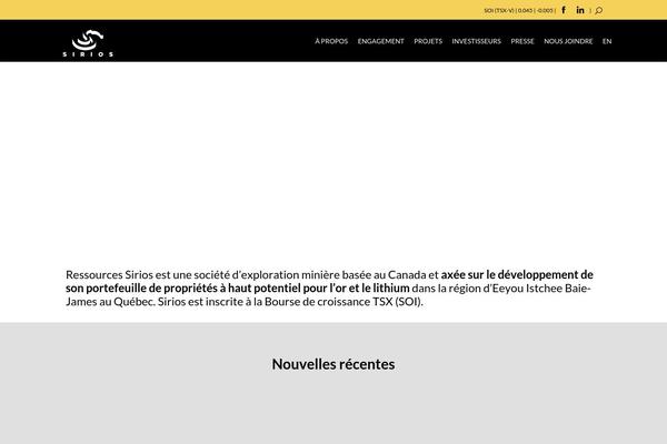 sirios.com site used Sirios