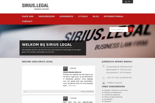 siriuslegaladvocaten.be site used Siriuslegal