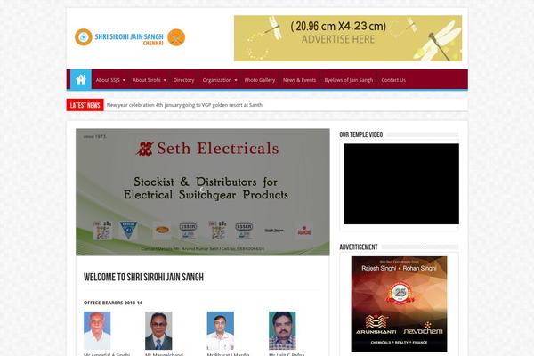 Sahifa theme site design template sample