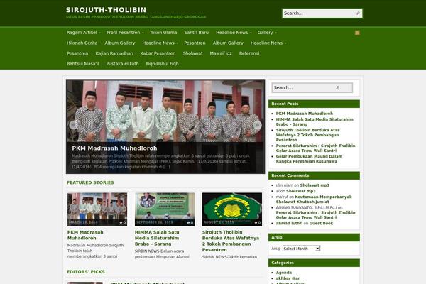 WordPress website example screenshot