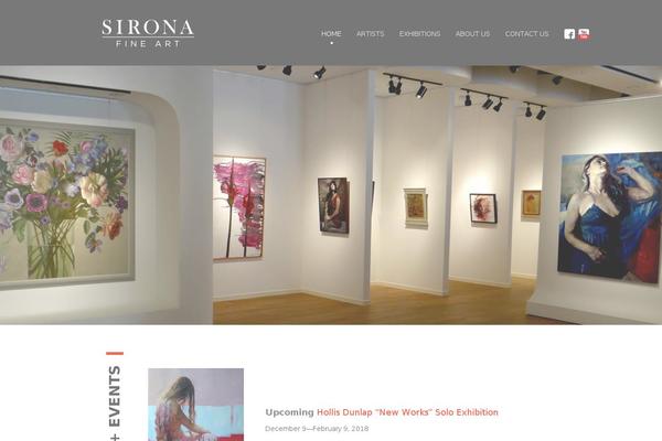 Sirona theme site design template sample