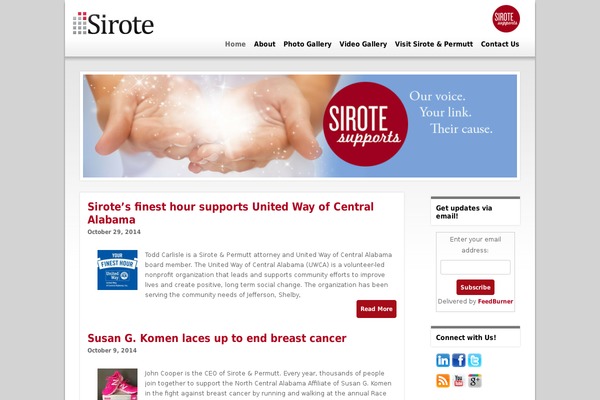 sirotesupports.com site used Sirote-2014