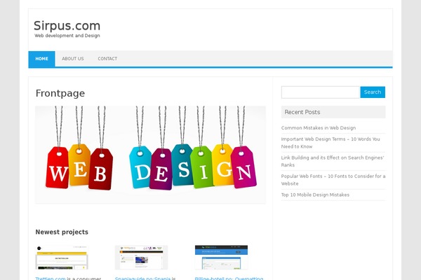 Iconic One theme site design template sample