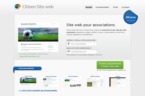 site-asso.fr site used Freshserve