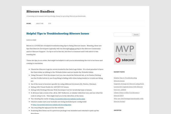 WordPress website example screenshot