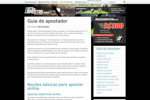 sitedeapostas.com.br site used Obvious