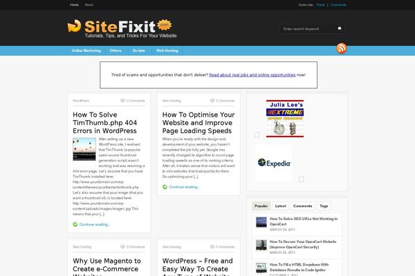 sitefixit.com site used How-to-tutorials