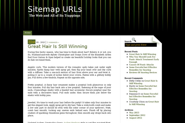 sitemap-urls.com site used Brblack