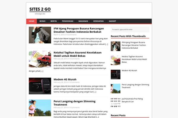 sites2go.biz site used Di-magazine