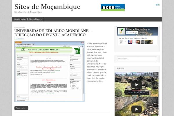 sitesdemocambique.com site used Magazine Basic