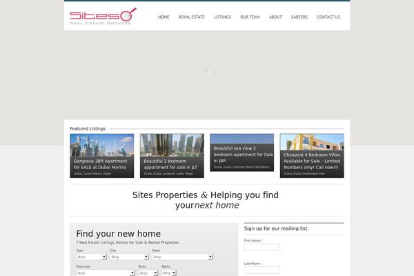 Realestate_3 theme site design template sample