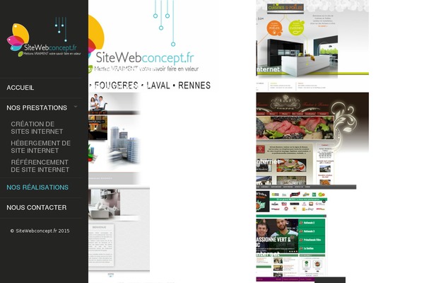 LENS theme site design template sample